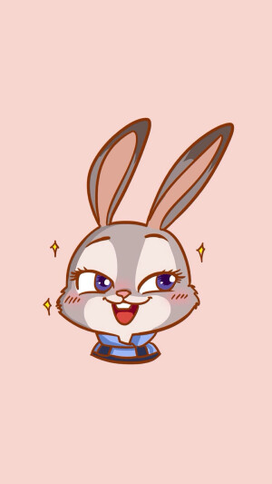 #疯狂动物城# #Zootopia# #Judy# Q版饭绘壁纸