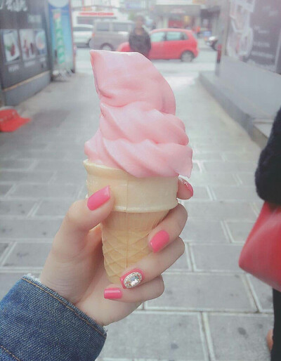 Pink ice-cream