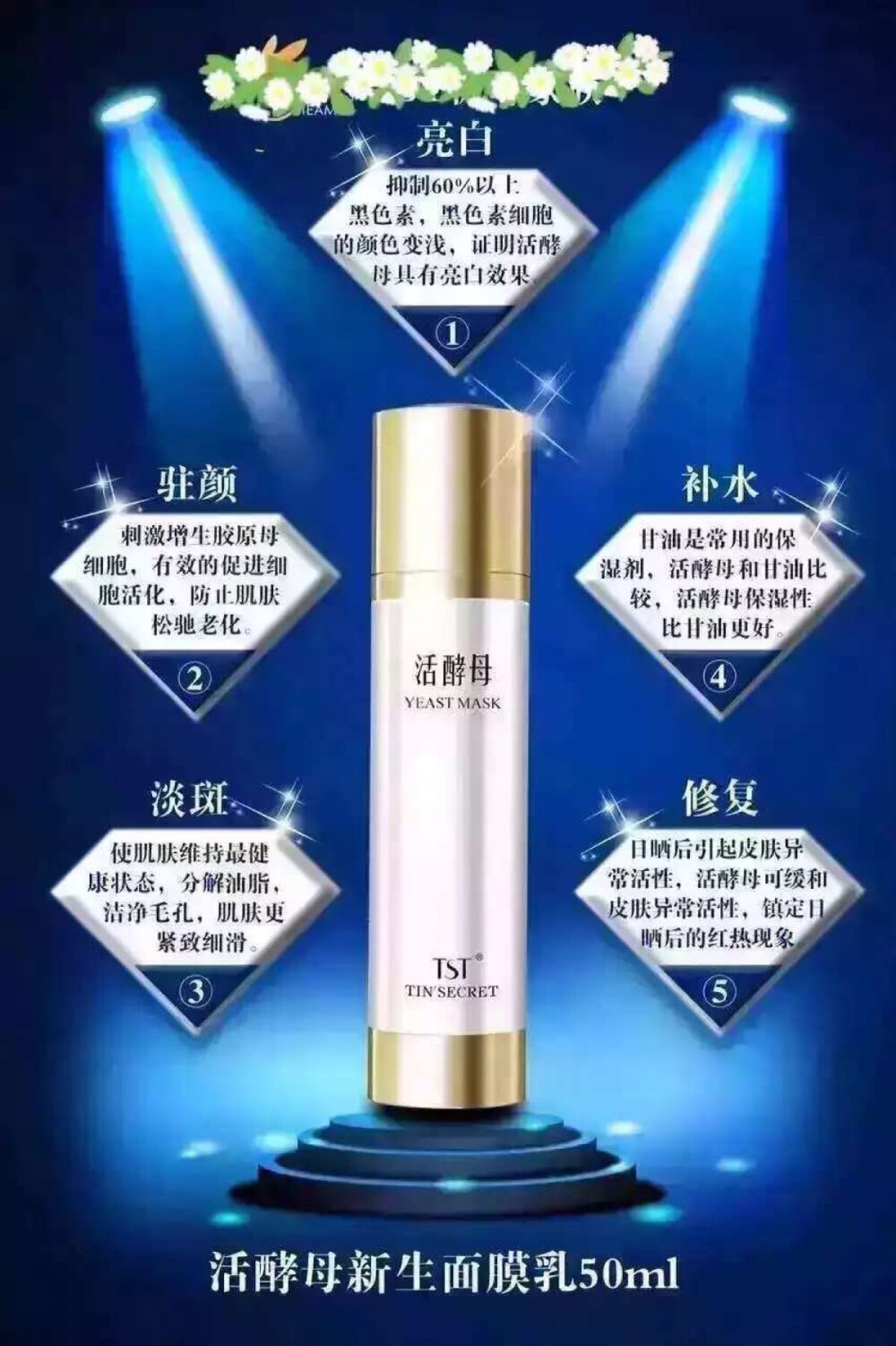 TST活酵母面膜正品授权。