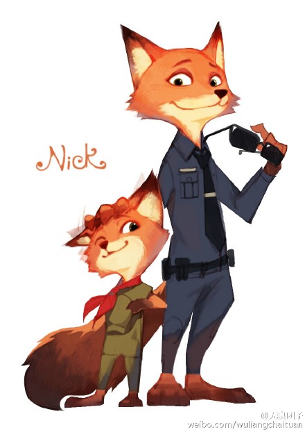 #Zootopia# U疯狂动物城 摸摸小nick，辛苦啦0V0！成长成如此撩人的小妖精也是不容易啊nick警官请逮！捕！我！！