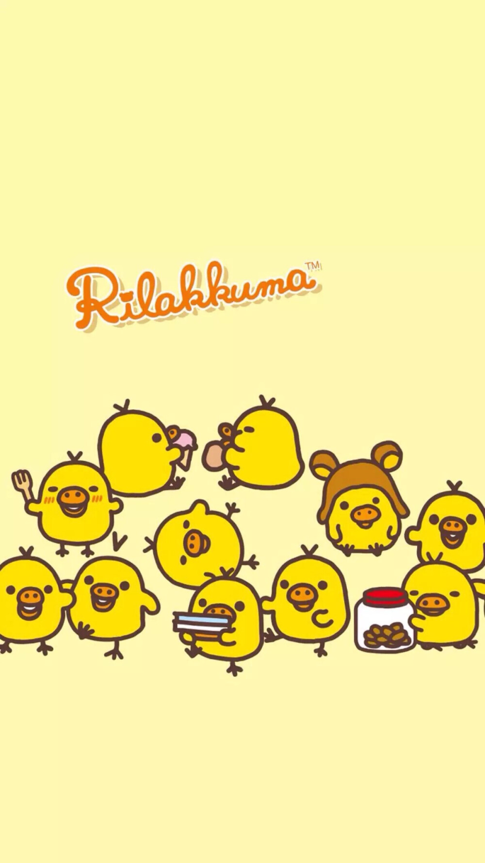 iPhone 壁纸 轻松熊 rilakkuma