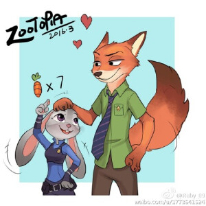 #疯狂动物城# #Zootopia#zootopia 疯狂动物城 兔子朱迪 狐狸尼克