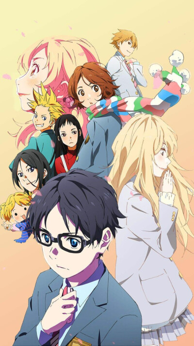 手机动漫二次元精美壁纸/四月是你的谎言，来源：QQ/公众号/动漫二次元