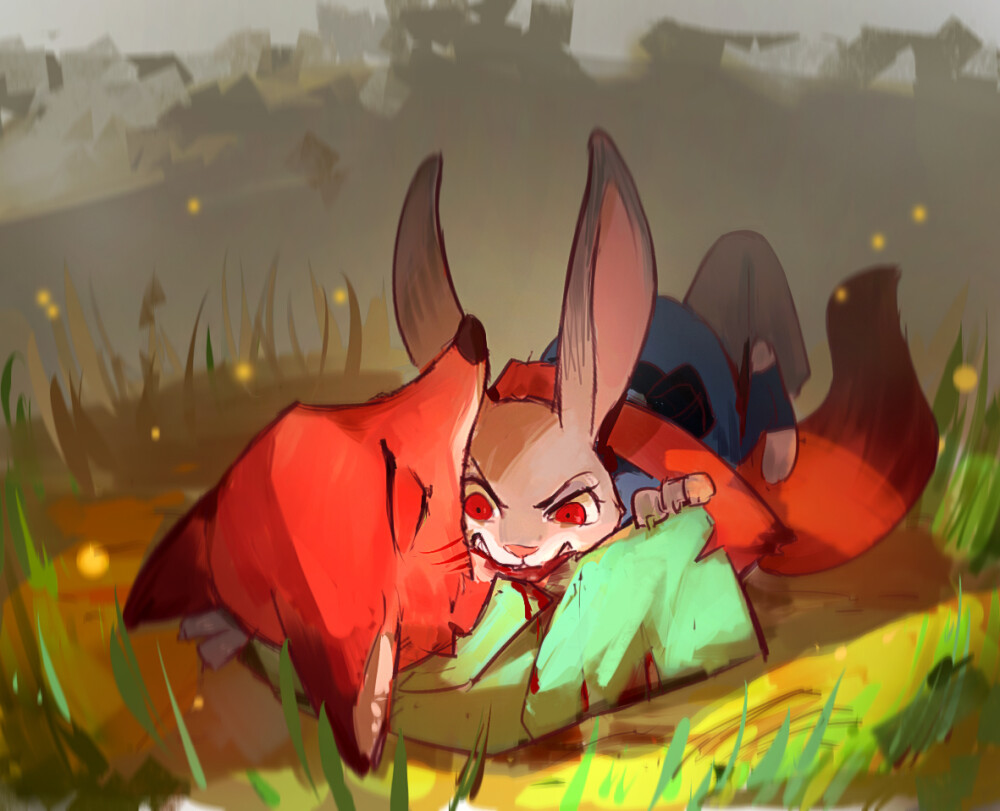 zootopia 疯狂动物城 cp judy nick pixiv id：2789467