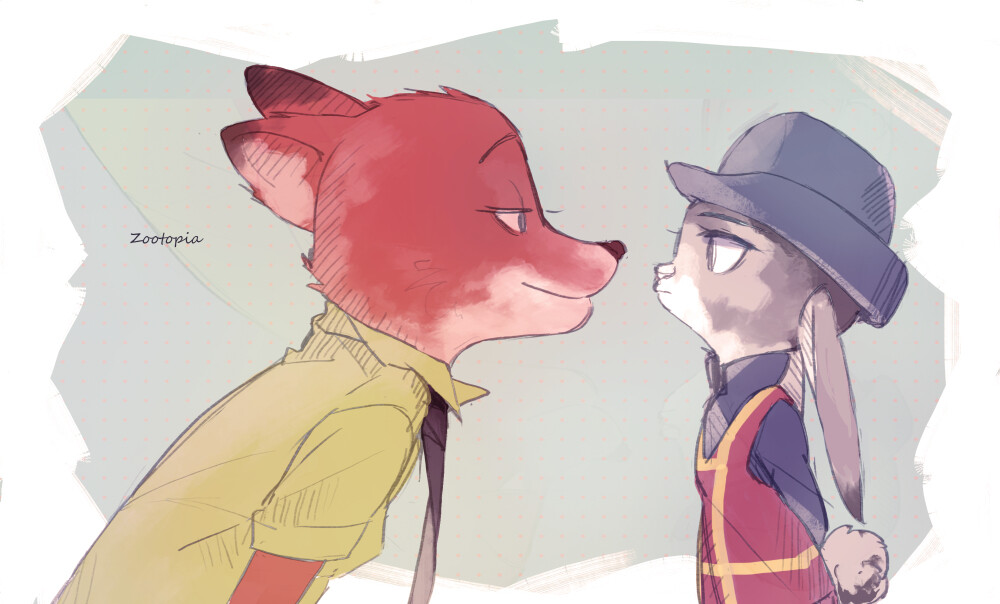 zootopia 疯狂动物城 cp judy nick pixiv id：3495536