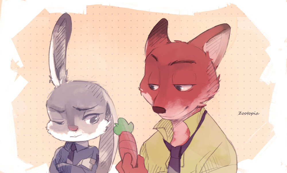 zootopia 疯狂动物城 cp judy nick pixiv id：3495536