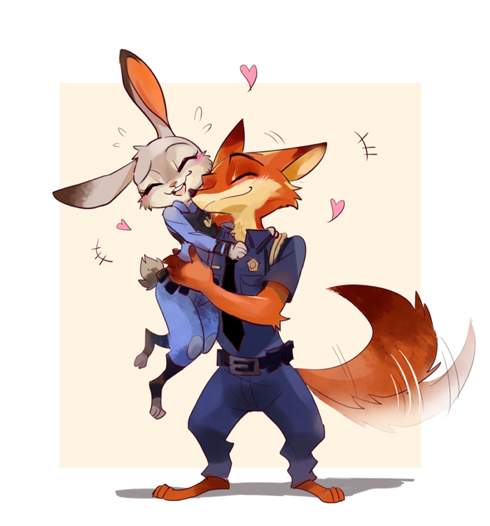 zootopia 疯狂动物城 cp judy nick pixiv id：1681717