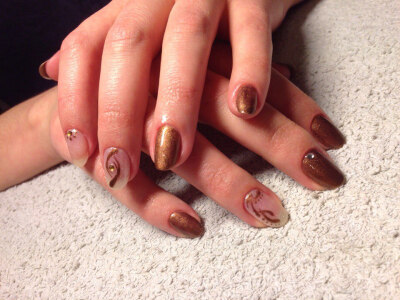 美甲～ Nails ★ Gold