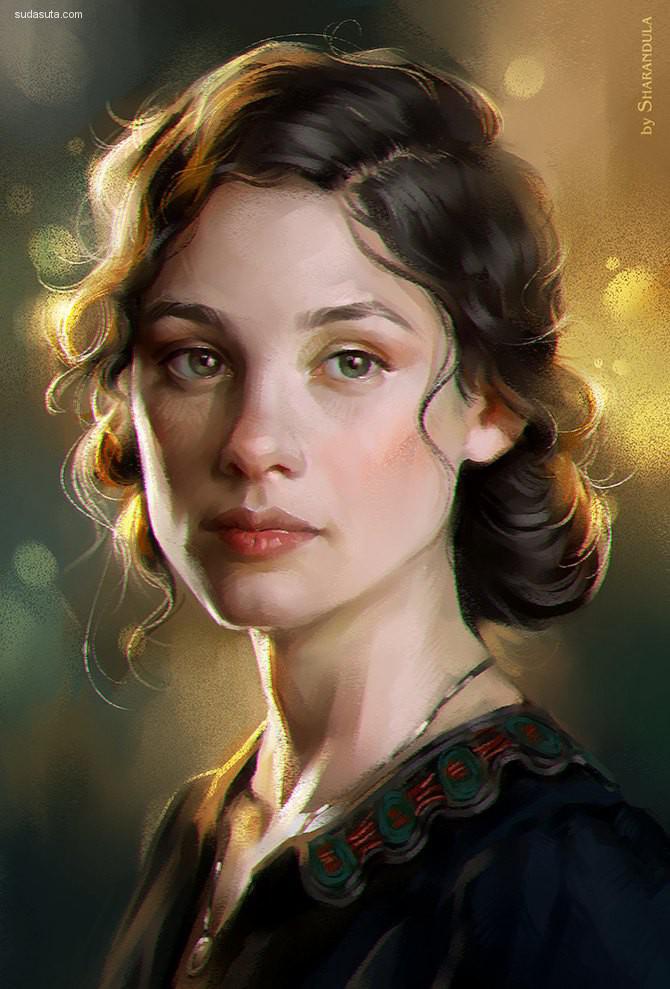 Elena Berezina 卡通人像插画欣赏