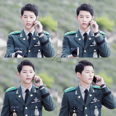  #太陽的后裔# #宋仲基# #宋慧喬# Descendants of the sun ? cr.logo Ep04 【1080p修圖】軍裝殺