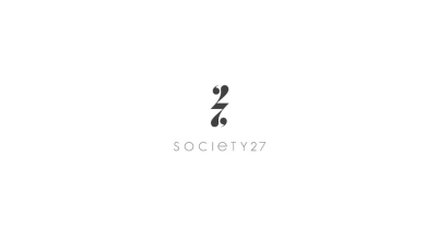 Society 27的LOGO设计，巧妙的利用了对称效果，当你倒转展示图形，它也可以保持不变。这是设计师Pavel Pavlov巧具匠心地利用2和7两个数字的上下抽象结合，从而创造出的完美组合。