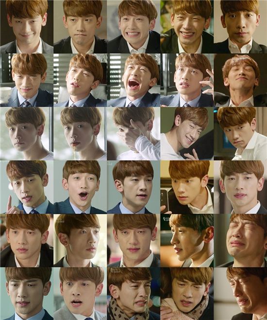 韩剧回来吧大叔rain郑智薰表情包