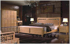 实木双人床老榆木床大号新中式双人床床1.8米卧室家具红木古典床
