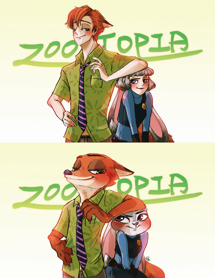 【zootopia 擬人】-P E I 。__涂鸦王国插画