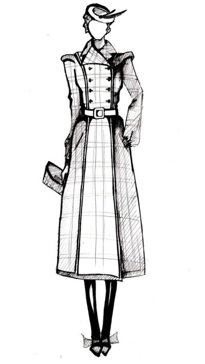 那些大师的手绘服装礼服婚纱设计图