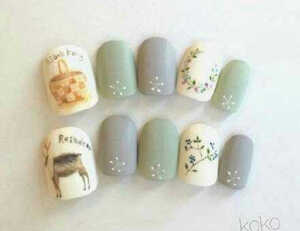 指甲  任性  唯美森林  鹿