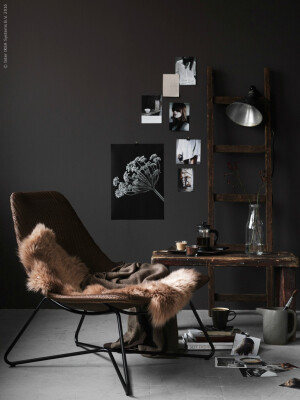 #北欧家居# IKEA家居布置灵感设计～收集了一些风格比较冷峻的案例。