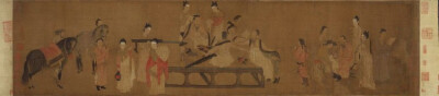《北齐校书图》杨子华，成为北朝极少传世作品之一。