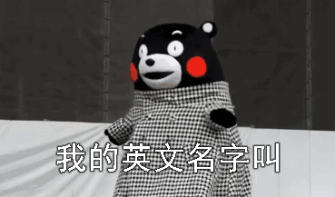 我的英文名字那么美美的不要不要的得kumanon熊本熊表情包