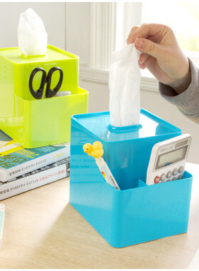 创意欧式可升降纸巾盒纸抽盒 家居办公多功能抽纸盒纸巾抽