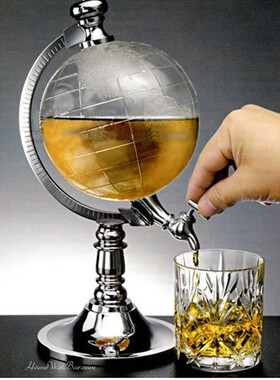 创意饮料饮水机 地球仪饮料机调酒器酒炮水瓶创意礼品酒柜摆件