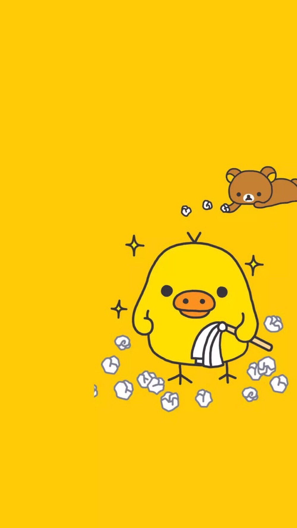 iPhone 壁纸 轻松熊 rilakkuma