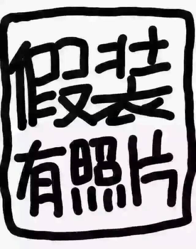 假装有照片