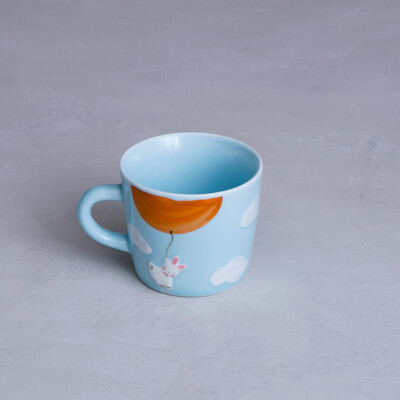 饰物志 萌宠 天空的旅行 手工杯子茶杯 原创日用生活陶瓷马克杯