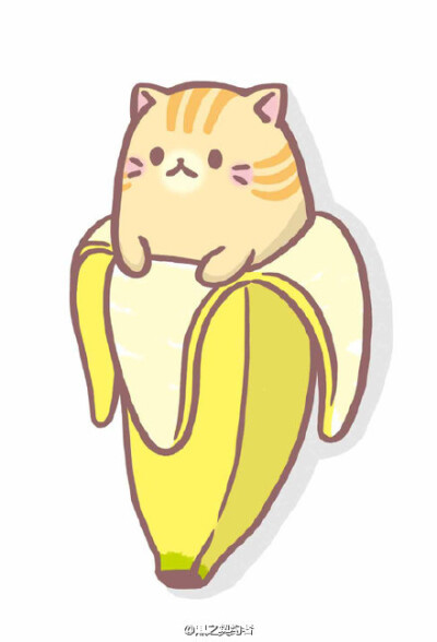 躲在香蕉中的小猫，没人时会偷偷玩耍，爱恶作剧的《#香蕉喵#》TV动画化决定，香蕉喵CV：#梶裕贵#，2016年7月放送开始！