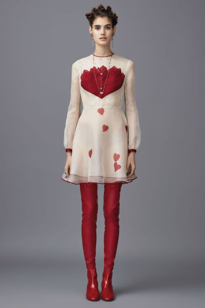 连衣裙 服装 Valentino Pre-Fall 2016 Fashion Show