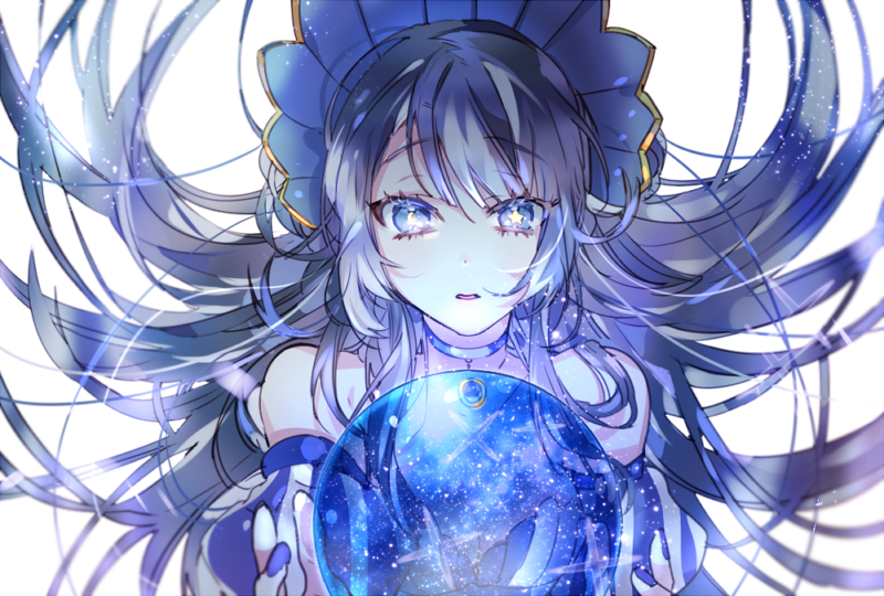 pixiv id: 55837040 画师: piyo/ピヨ 二次元 蓝色 星空