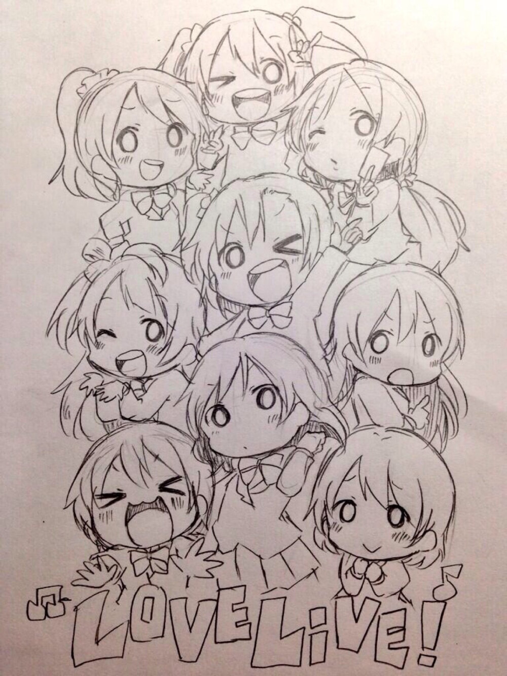 lovelive μ's 手绘