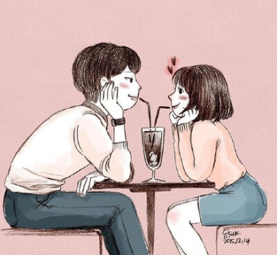 所有的合适都是两个人的相互迁就和改变，没有天生合适的两个人。两个人朝着相同的方向努力，就是最好的爱情。