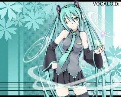 初音未来 虚拟歌姬 v家 双马尾 