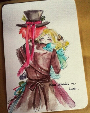 爱丽丝梦游仙境 疯帽子手绘 治愈 ——by antique2013106