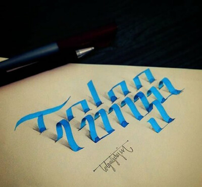 3D意大利花体字
作者：艺术家Tolga Girgin