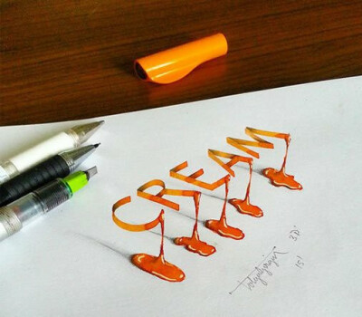 3D意大利花体字
作者：艺术家Tolga Girgin