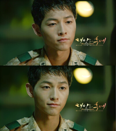 #太阳的后裔# #태양의후예# #双宋CP# #宋仲基# #宋慧乔# Descendants of the sun ♡ cr：logo EP08 1920x1080 剧情截图 打包内单张可做桌面 ^^
一起去个僻静的地方吧，哈哈哈哈~最后的相视而笑，真窝心。