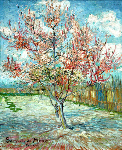 梵高油畫里的三月果園，春天就像一首怒放的詩歌。