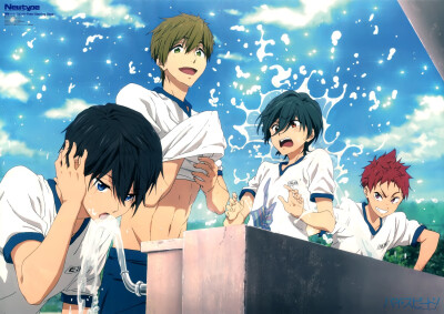 由京都动画制作的人气女性向动画《Free！》的首部剧场版动画《High☆Speed！-Free！Starting Days-》于12月5日正式在日本上映。
本次故事为讲述主角?七瀨遥中学时代的故事，宣传语用「过去与未来境界线上的另一个…