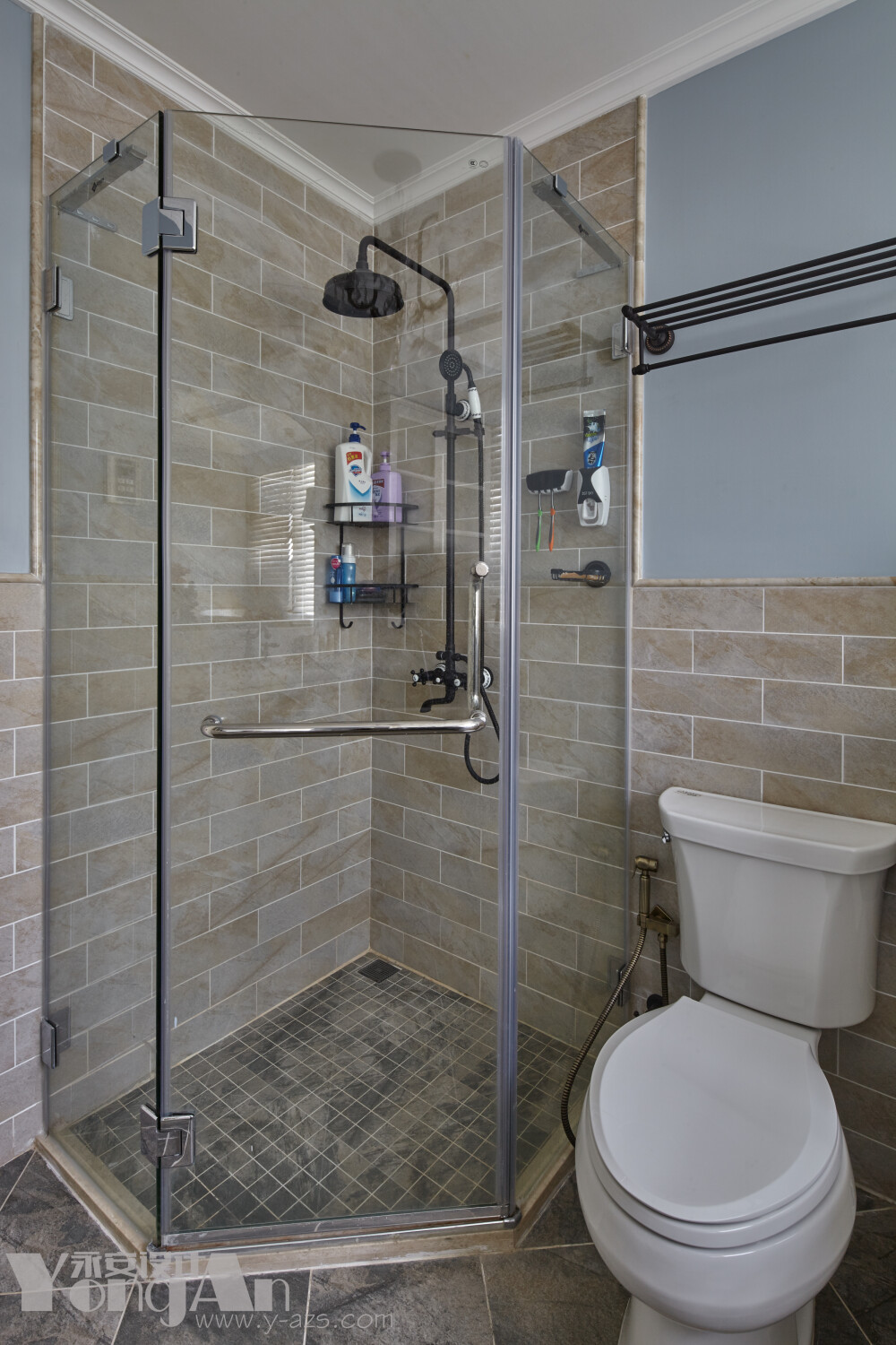 主卫 卫生间 浴室 深圳永安设计 美式 设计