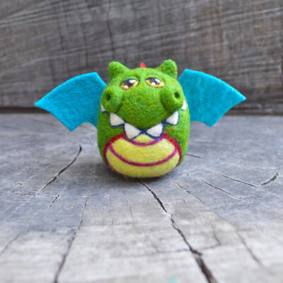 Needle Felted Green Dragon Egg Made to Order