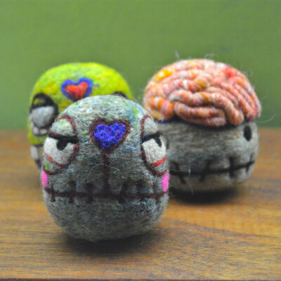 Wool Zombie Eggbox Toys Ready to Ship