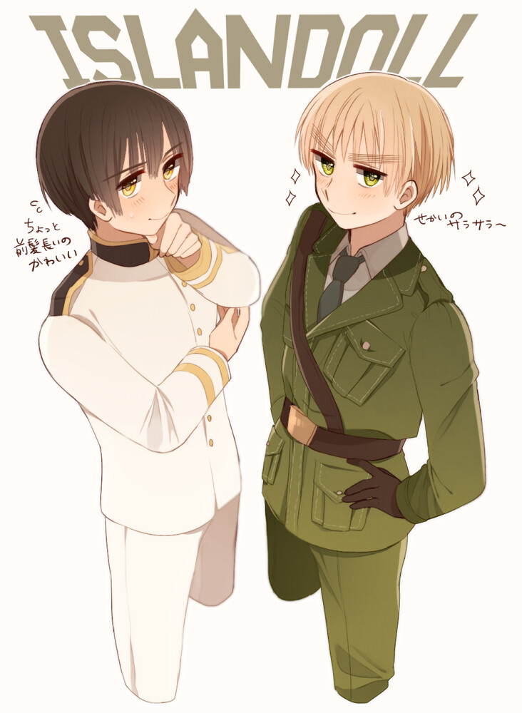 pid:55644229】岛国组 本田菊 亚瑟 pixiv aph 黑塔利亚