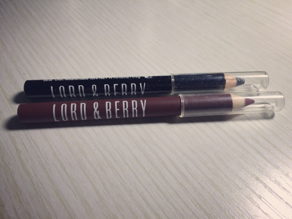 #lord&berry# 眼线笔#5072 sparkle black & 唇线笔 #3055nude 