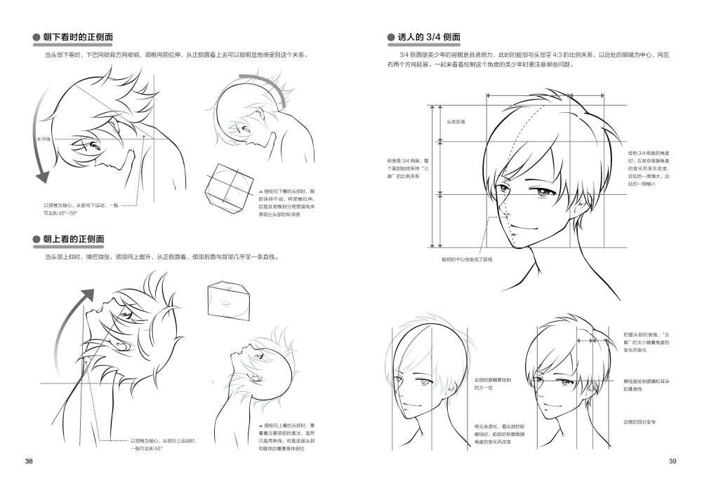 全面解析美少年绘制的秘密，五官发型、头身结构、服饰配件、动作表情、构图上色，一本统统搞定！超过1000个美少年图例可供读者临摹参考和创作素材之用！#漫画素描##美少年##零基础#