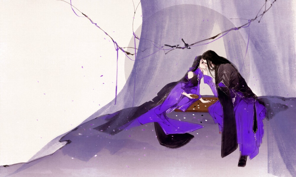 剑三·七夕贺图，这次是真的…………在这个满世界都刷着土豪之心、煤老板之盟的日子里，还有一个苦逼的腿腿在奋笔赶稿，且不忘涂送祝福给正在过节的大家，只要每个人献出一份爱，给她送上海誓山盟、与子偕老之类微不足道的小礼物，就可以温暖她孤独的心，还在等什么，一起行动起来吧（滚）——来自插画家伊吹五月 微博伊吹鸡腿子