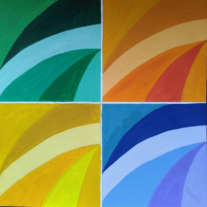 色彩构成课作业春夏秋冬 堆糖 美图壁纸兴趣社区