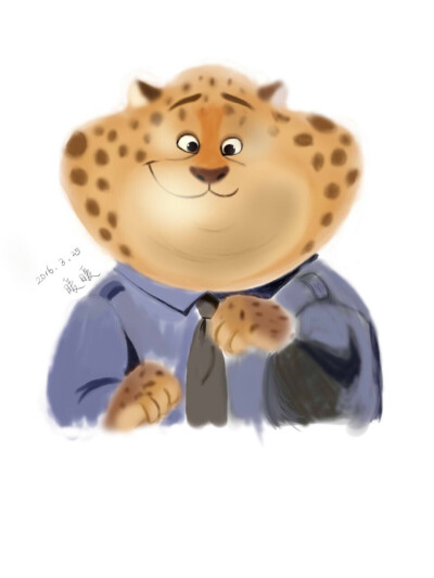 160325 mr. clawhauser from zootopia疯狂动物城