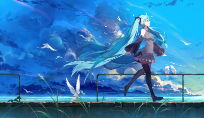 初音未来 画师：白丝少年 本作品pixiv id=55980759